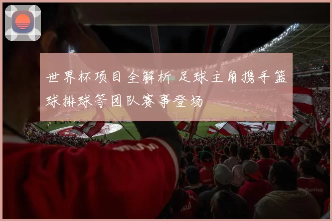 世界杯项目全解析 足球主角携手篮球排球等团队赛事登场